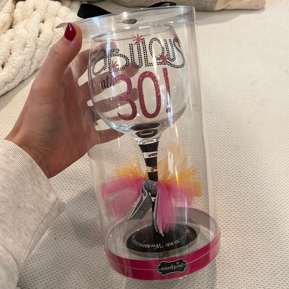 Mud Pie Fabulous at 30! Wine glass | perfect gift!